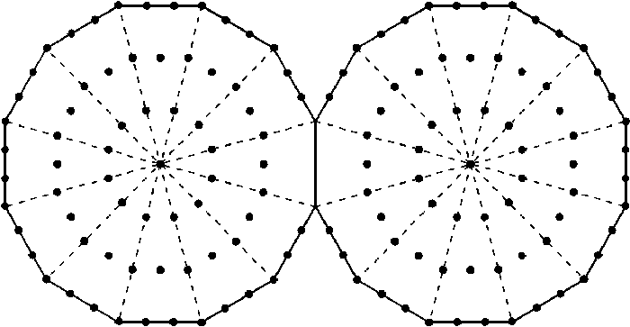 138 yods outside root edge of two joined, Type A dodecagons