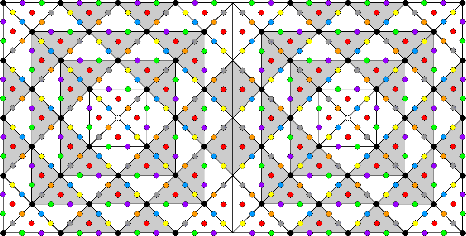 550 yods outside root edge surround centres of two joined squares