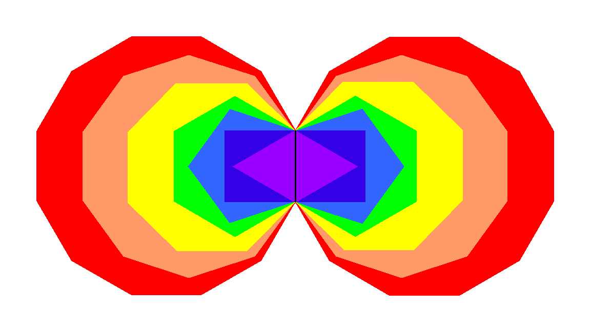 (7+7) enfolded polygons
