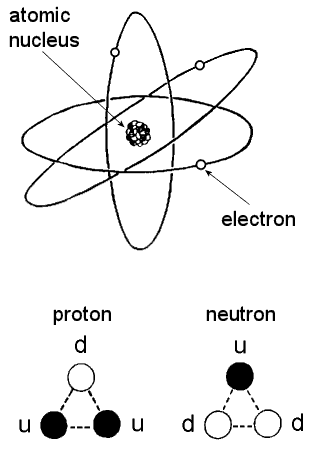 quark composition of proton & neutron